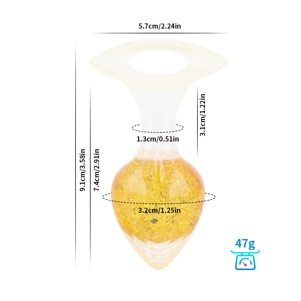 Crystalix Silicone Anal Plug - Yellow - S - image 29
