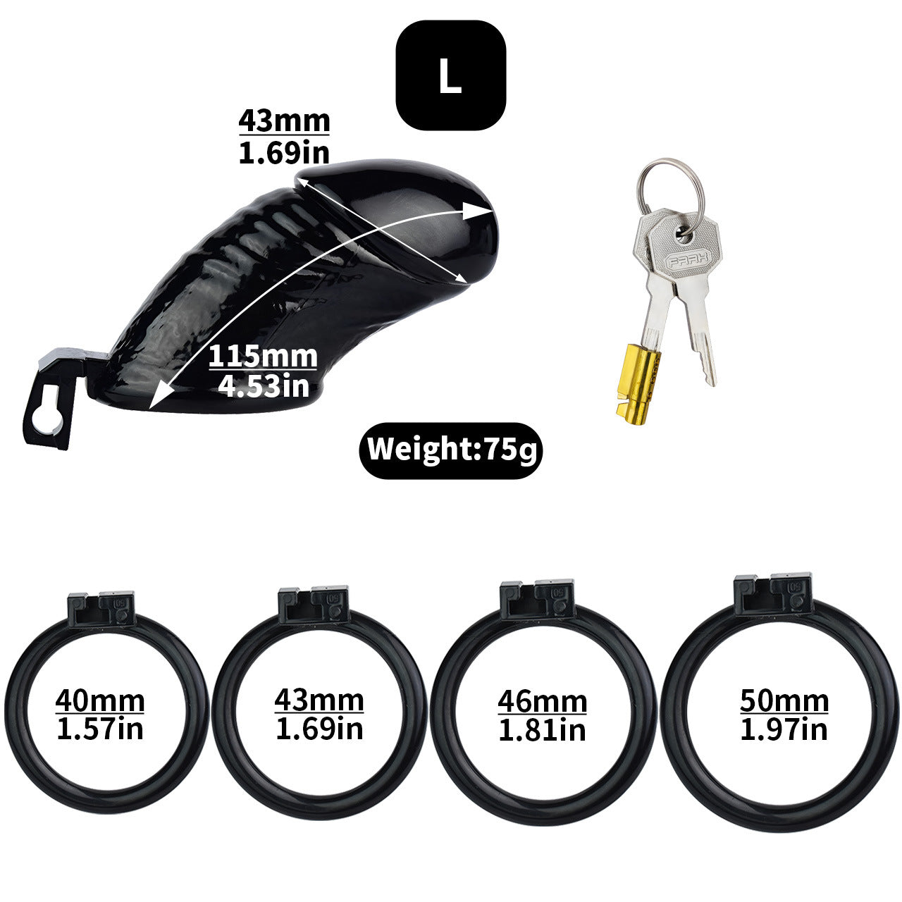 Dick Resin Chastity Cage - L - image 4