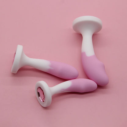 Crystal Base Silicone Anal Plug - image 7