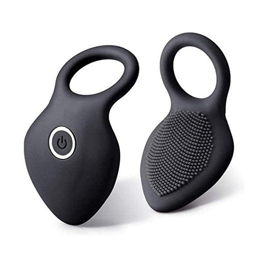 10 Speeds Vibrator With Ring - Black - image 1