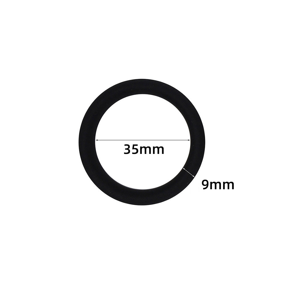 The C-Rings Premium Silicone Cock Ring Set - Black - 35mm - image 7