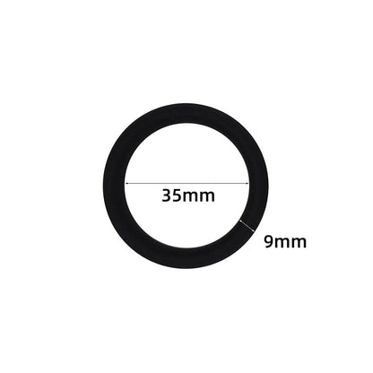 The C-Rings Premium Silicone Cock Ring Set - Black - 35mm - image 7