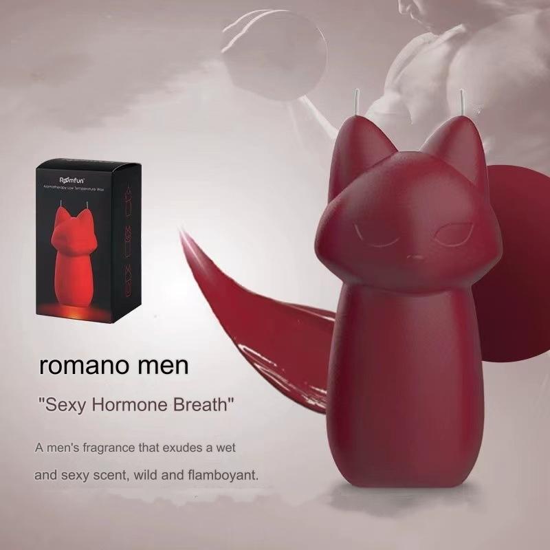 Cat Low Heat Candles Romantic Wax Dripping Candle - Dark Red - image 6