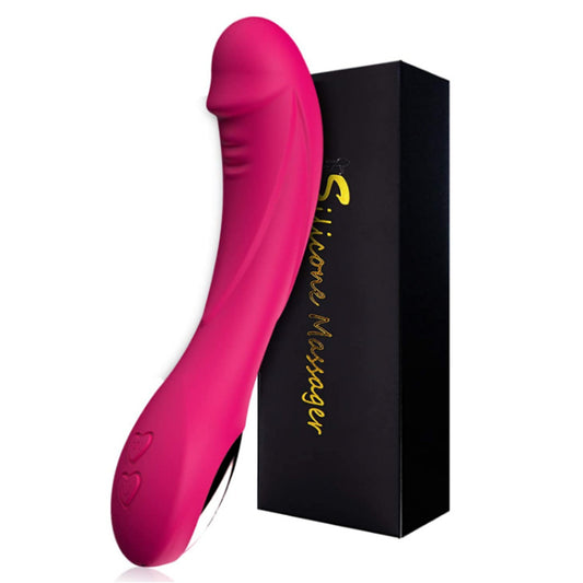 Thrusting Dildo G-spot Vibrator - Pink - image 0