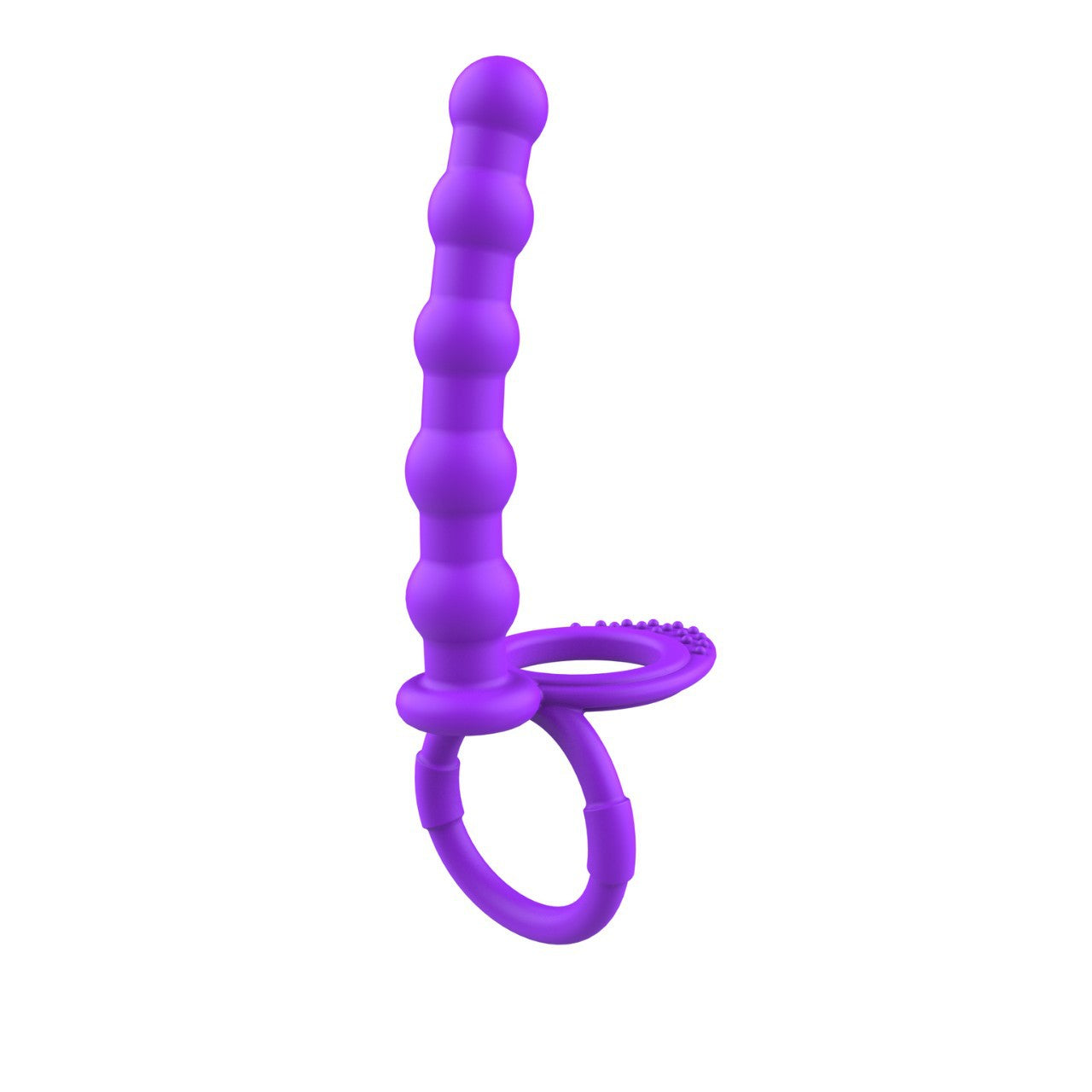 Beads With Cock Rings - Purple - image 6