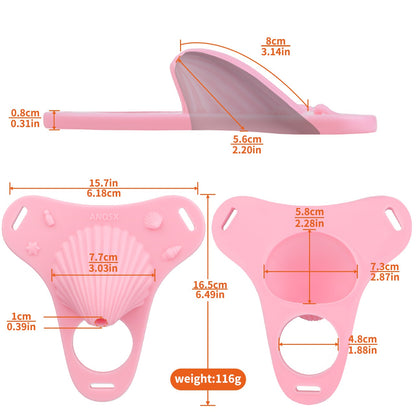 Shell-Style Wearable Silicone Chastity Cage - image 4
