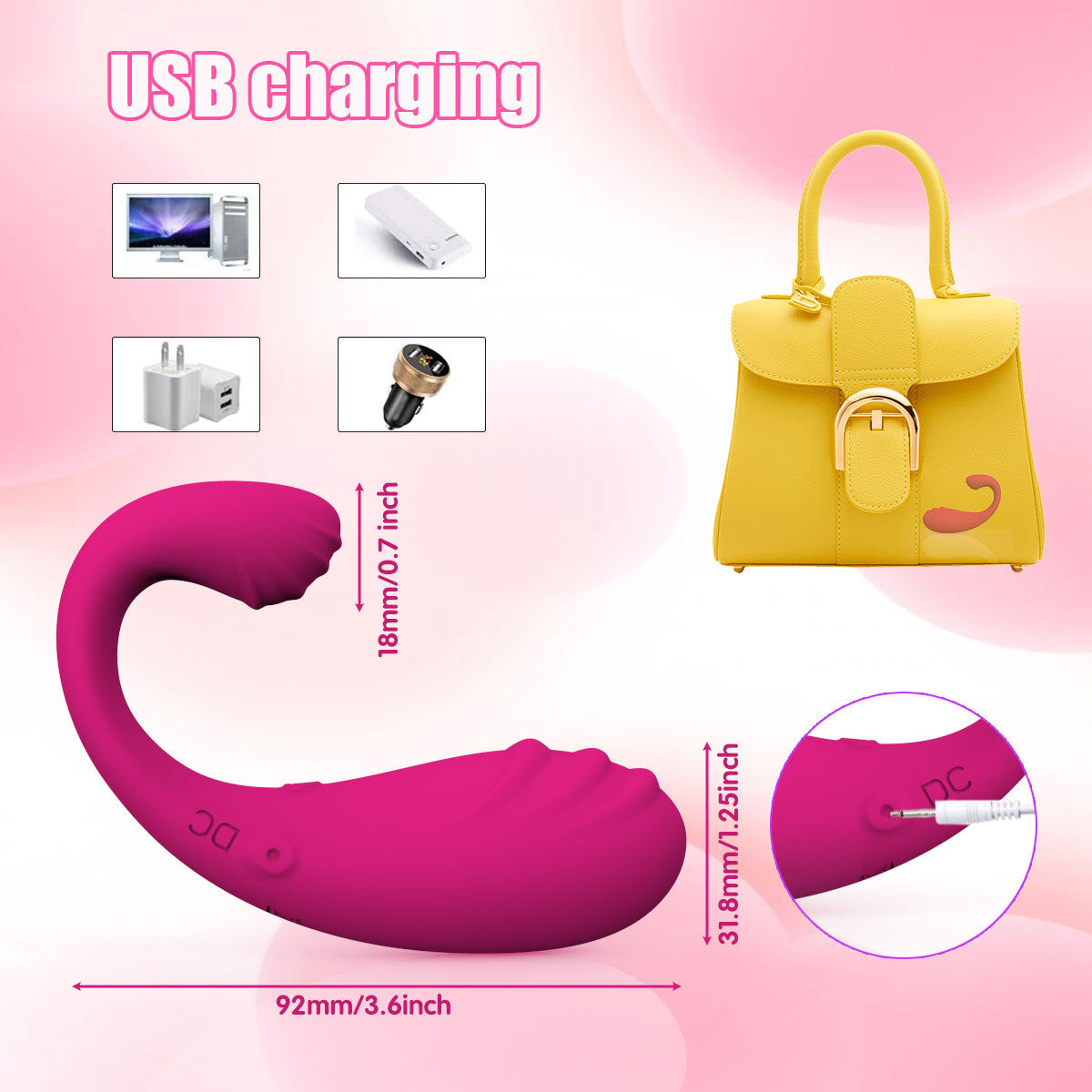 Dual Motor Vibrator for Vaginal & Clitoral Stimulation – Rechargeable & Body-Safe - image 4