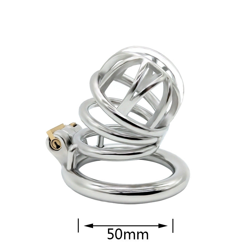 The Wave Stainless Steel Chastity Cage - Ring Diameter 50mm - image 2