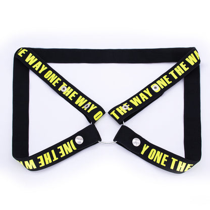 Male Chastity Belt With Four-way Wide Restraint Belt - C - green - image 10