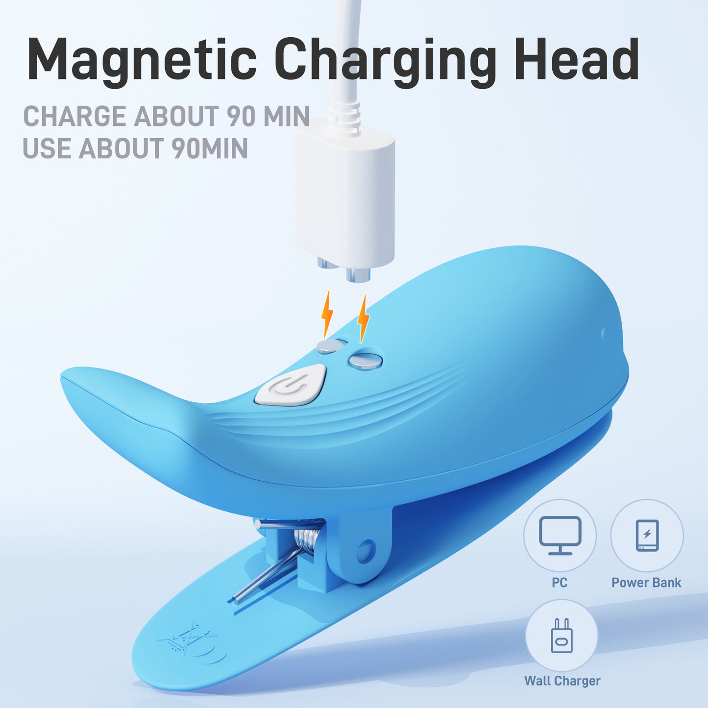 USB Rechargeable Eletric Nipple Clamps with Remote Control - image 3