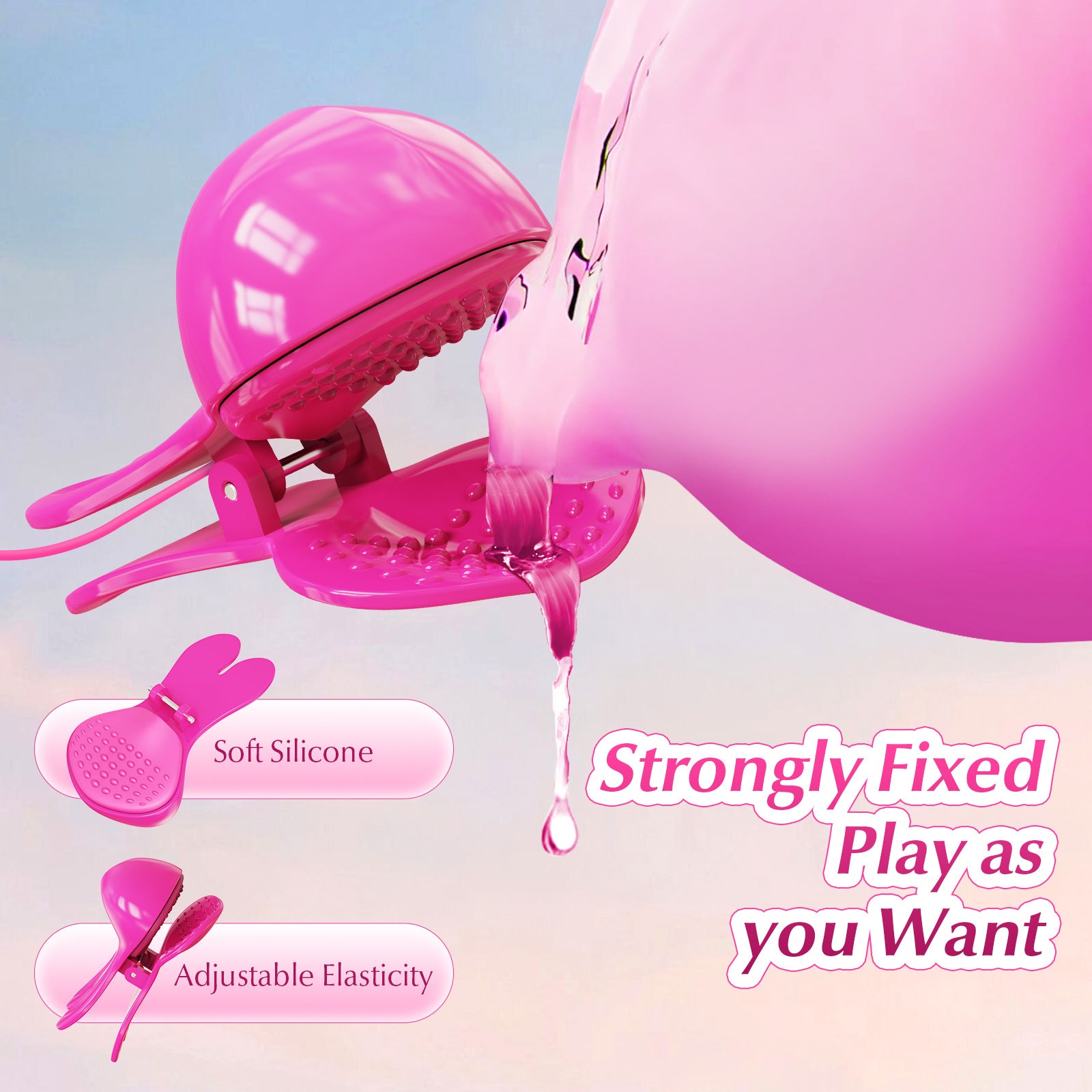 FluffyPulse Bunny – Hanging Rabbit Nipple Vibrator - image 6