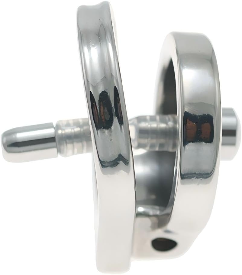 Thickened Stainless Steel Chastity Cage with 11.8-Inch Catheter – 4 Ring Sizes - image 0