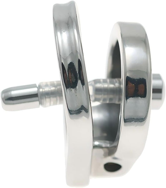 Thickened Stainless Steel Chastity Cage with 11.8-Inch Catheter – 4 Ring Sizes - image 0