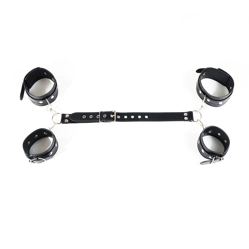 Sex Bondage Hands Arms Cuffs BDSM Restraints Set - Black - image 1