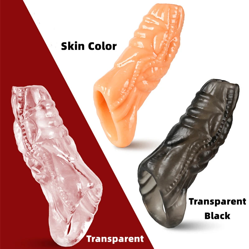 Big Penis Cover Extender Cock Enlargement Sleeve - image 0