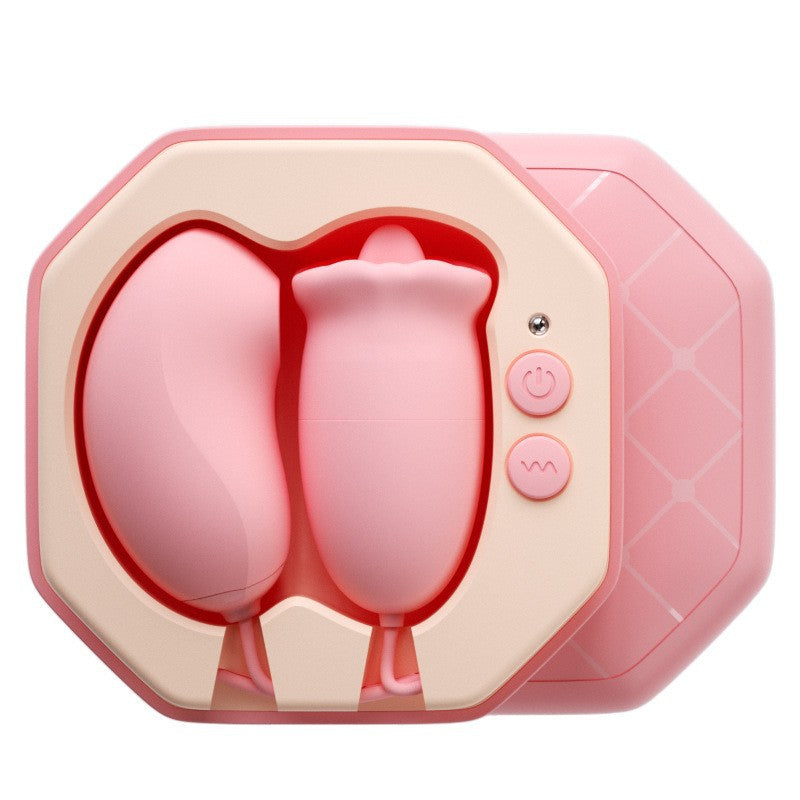 Jiuuy Vibrating Egg Massager - Pink - image 1