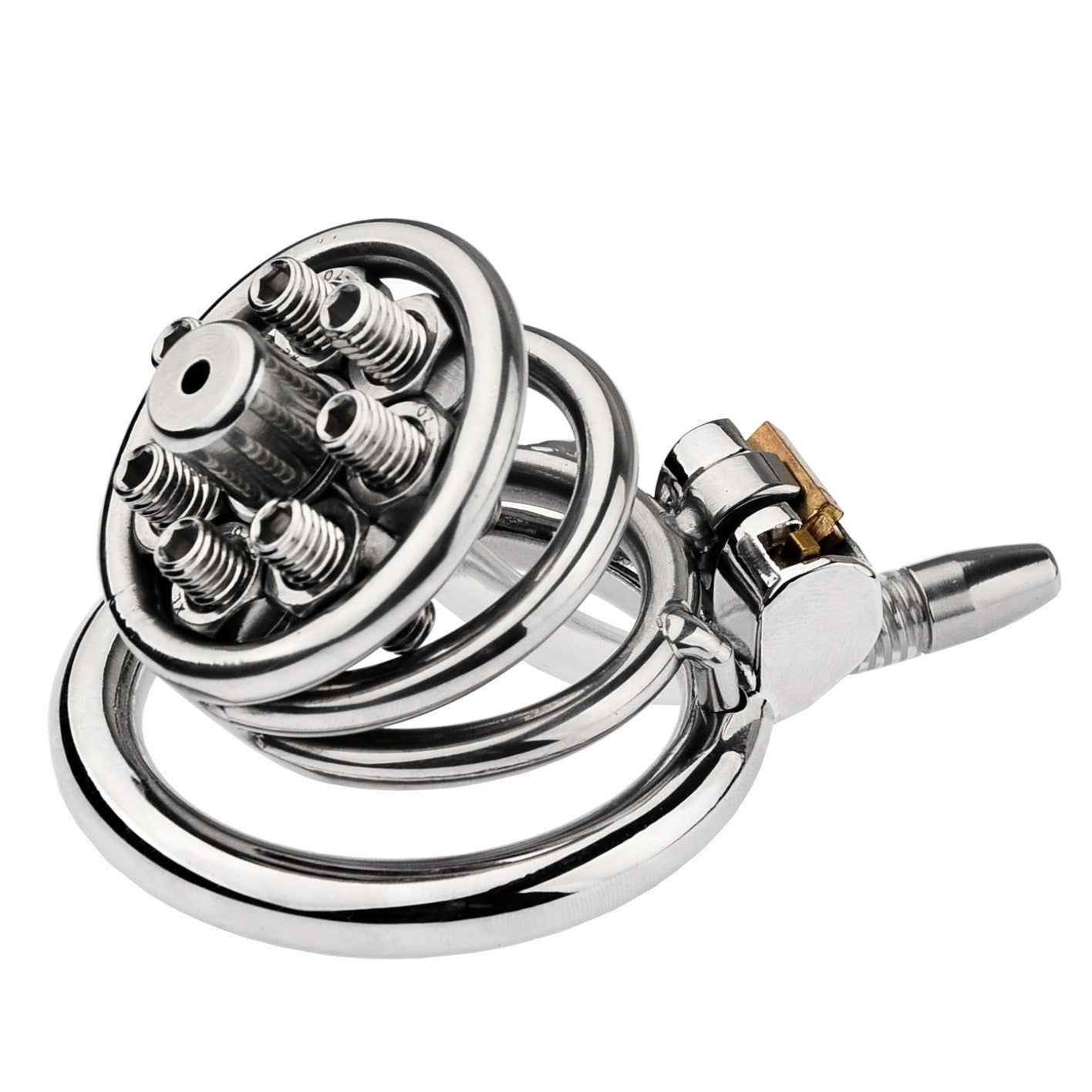Extreme Control Spiked Chastity Cage - 55mm With Silicone catheter - image 2