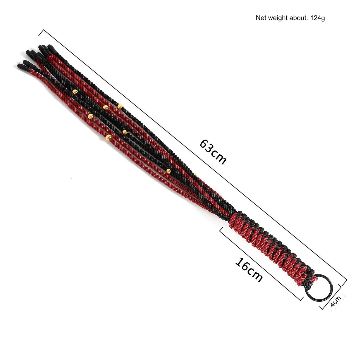 Braided Flogger Paddle Slapper SM Training Whip - image 3