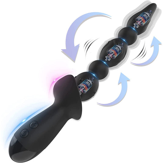 Triple Motor Anal Vibrator – 10 Speed - Black - image 0