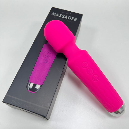 Mini Halo Vibrator Wand Massager Clitoris Stimulation - Pink - image 1