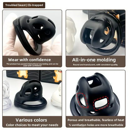 Adjustable ABS Chastity Cage – Lightweight & Discreet Lock for Long-Term Wear - image 1
