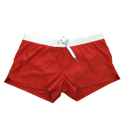 Square Cut Swim Trunks Men Underwear - Red - XXL - image 6