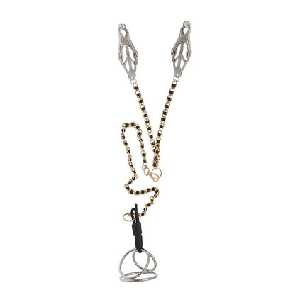 E-stim Nipple Clamps & Urethral Sound & Penis Ring Set - image 3