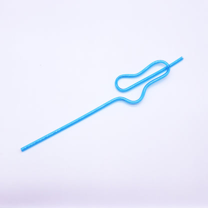 PG-13 Penis Straw - Blue x 10 - 5*255mm - image 5