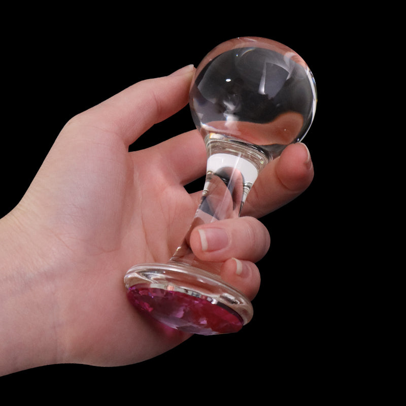Crystalglow Glass Pleasure Anal Plug - image 1