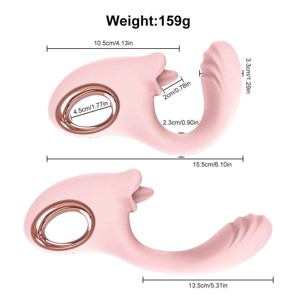 Luxelick 6.1'' Dual Motor Tongue Vibe - image 1