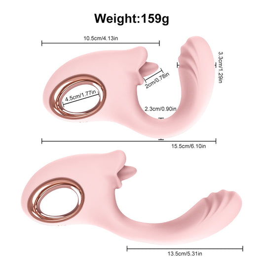 Luxelick 6.1'' Dual Motor Tongue Vibe - image 1