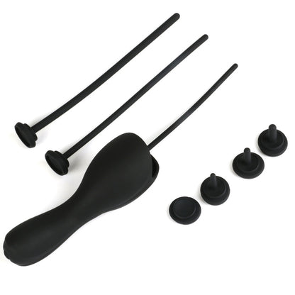 Stimulation Massager Men Sex Toy Urethral Sounds Dilator with 6 pcs Separable Plug - image 1