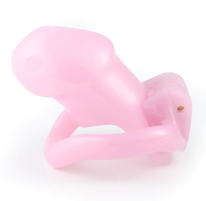 Sissy Cock Cage - Pink-Small - image 8