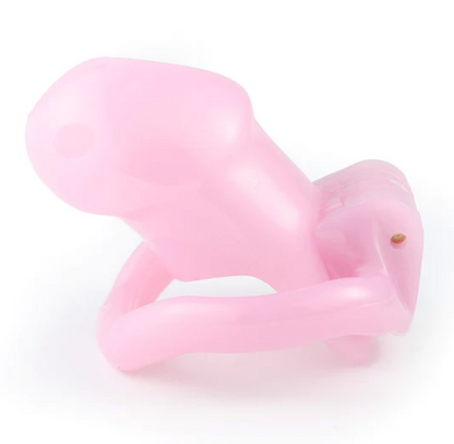 Sissy Cock Cage - Pink-Small - image 8