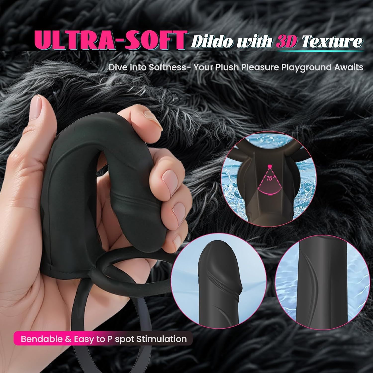  Vibrating Cock Ring Anal Toy Penis Sleeve - image 4