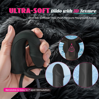  Vibrating Cock Ring Anal Toy Penis Sleeve - image 4