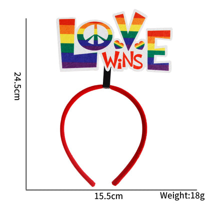 LGBT Headband Pride Month Accessory Rainbow Headband - D - one size fits all - image 8