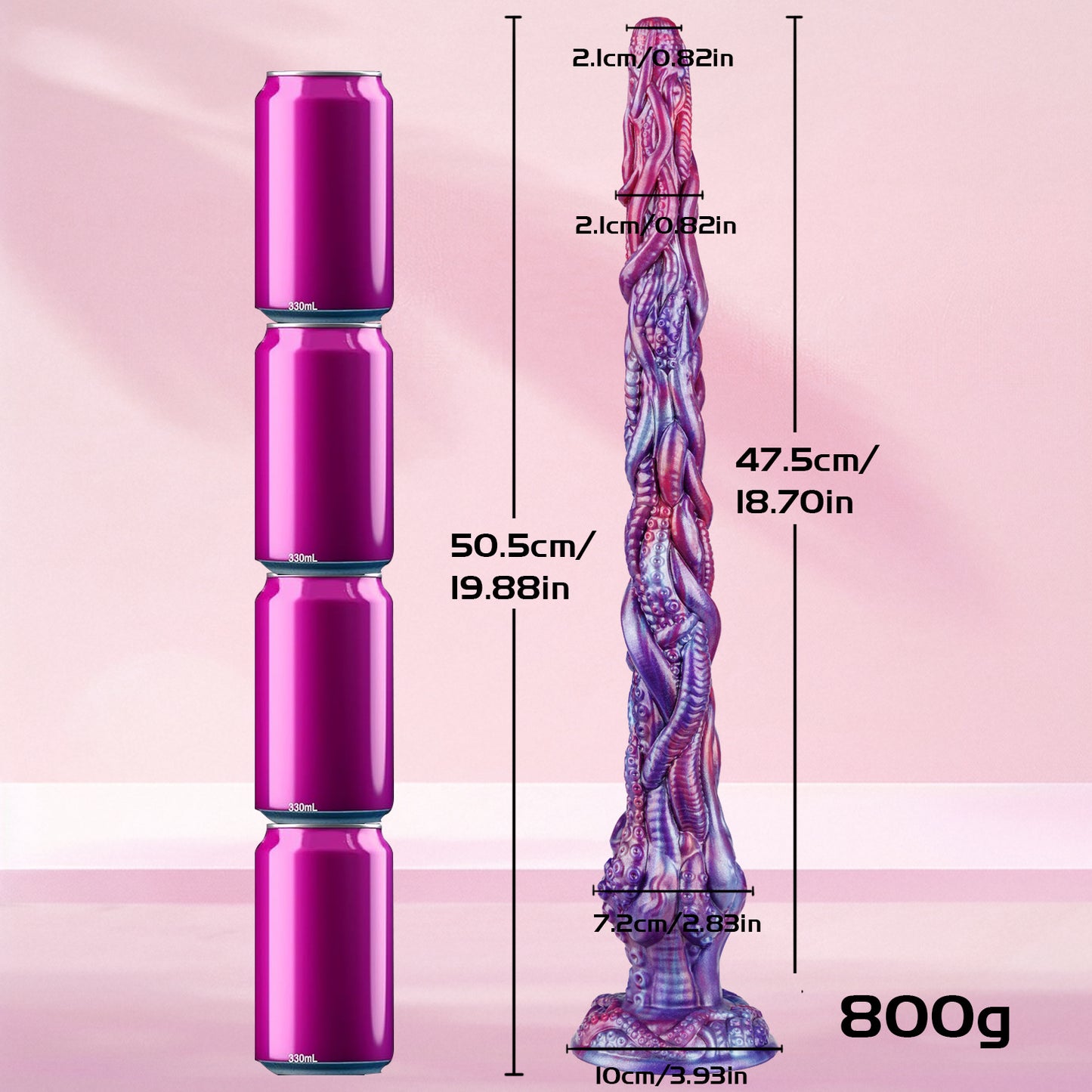 Smart Octopus Monster Dildo 18.7 Inches - image 4