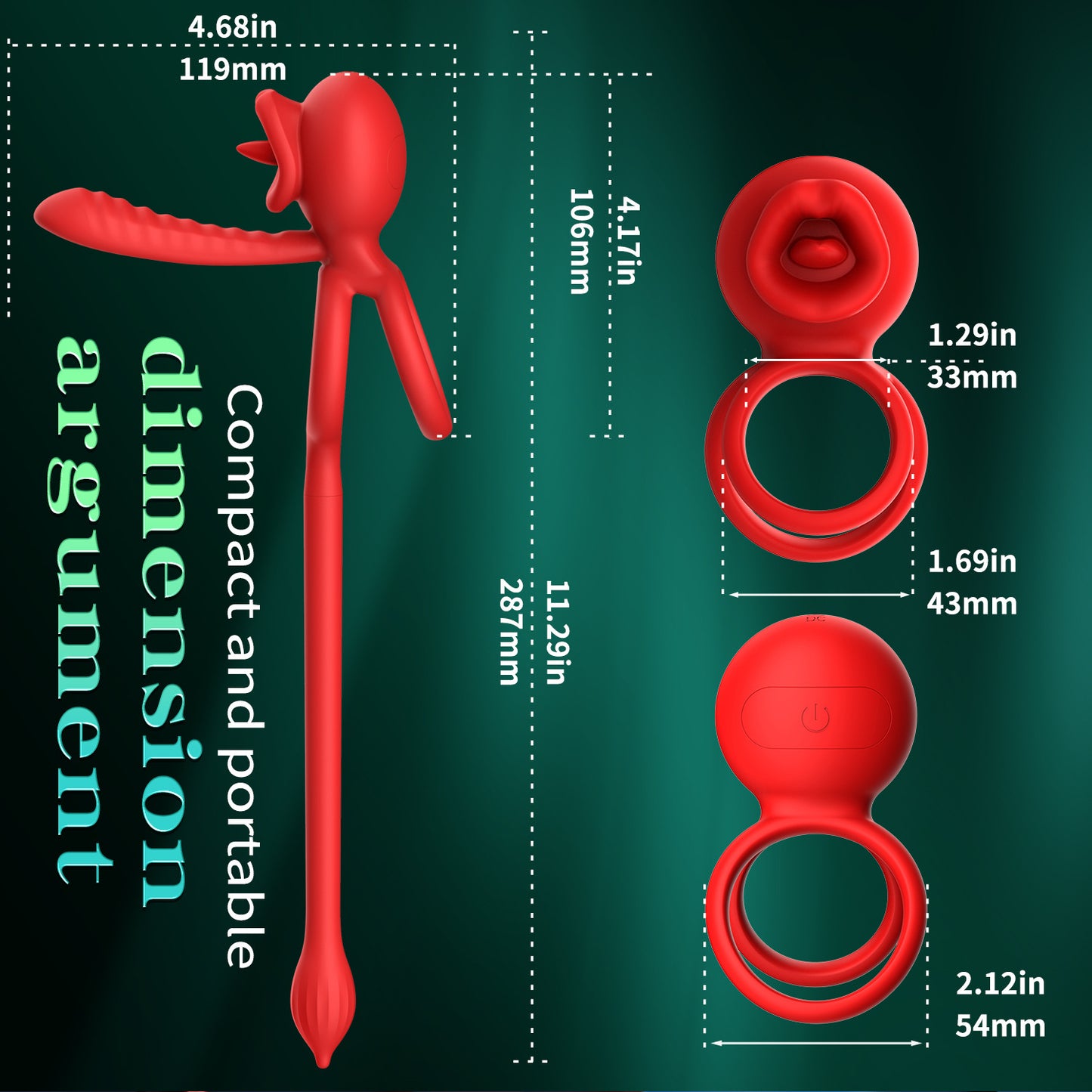 3-in-1 Couple Vibrator with App Control – Dual Ring & Anal Plug for Intense Shared Pleasure - image 6