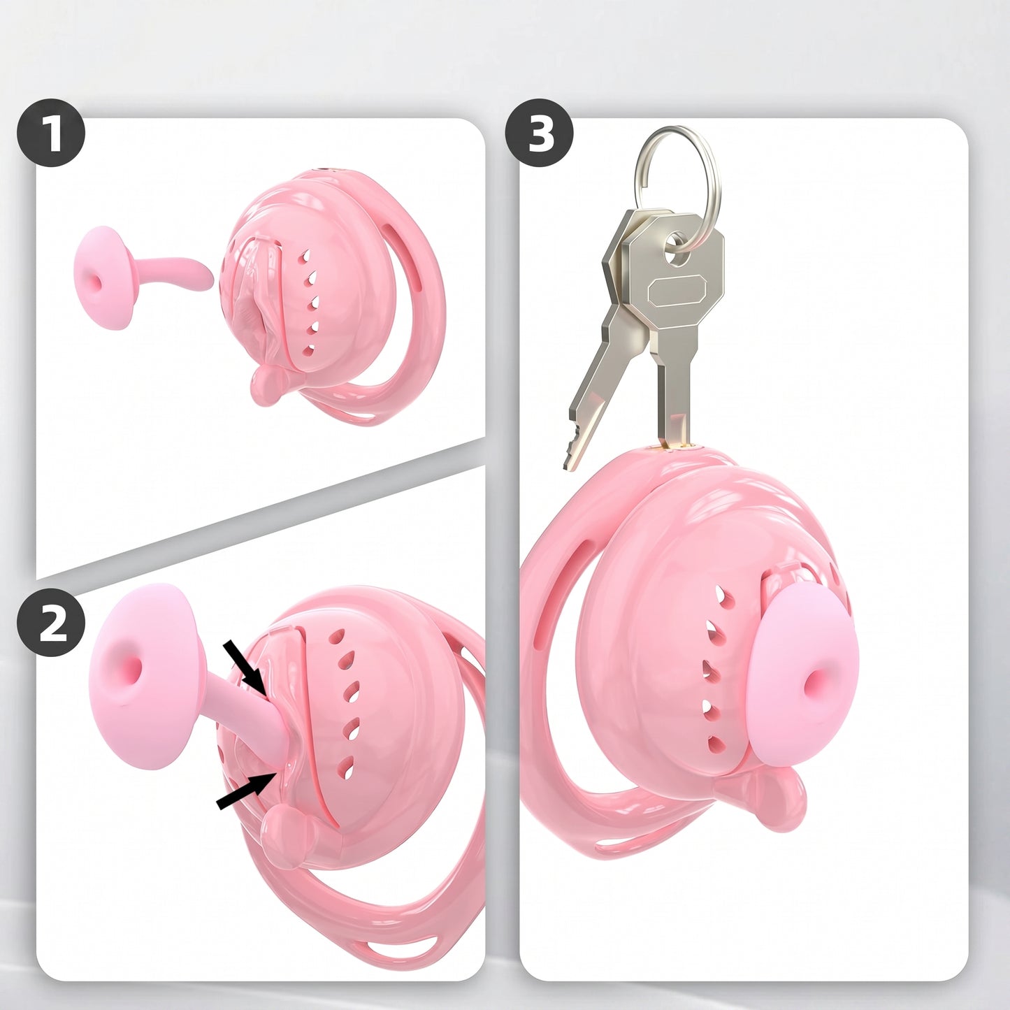 Aegis Flex Magnetic Silicone Chastity Cage - image 7