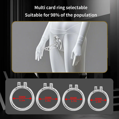 Metal stainless steel horse's eye stick anti-escape inverted chastity cage can urinate with urine blocking sex toys - image 12