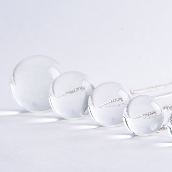 Glass Pearl Transparent Round Small Stopper Crystal Bead Ball - image 9