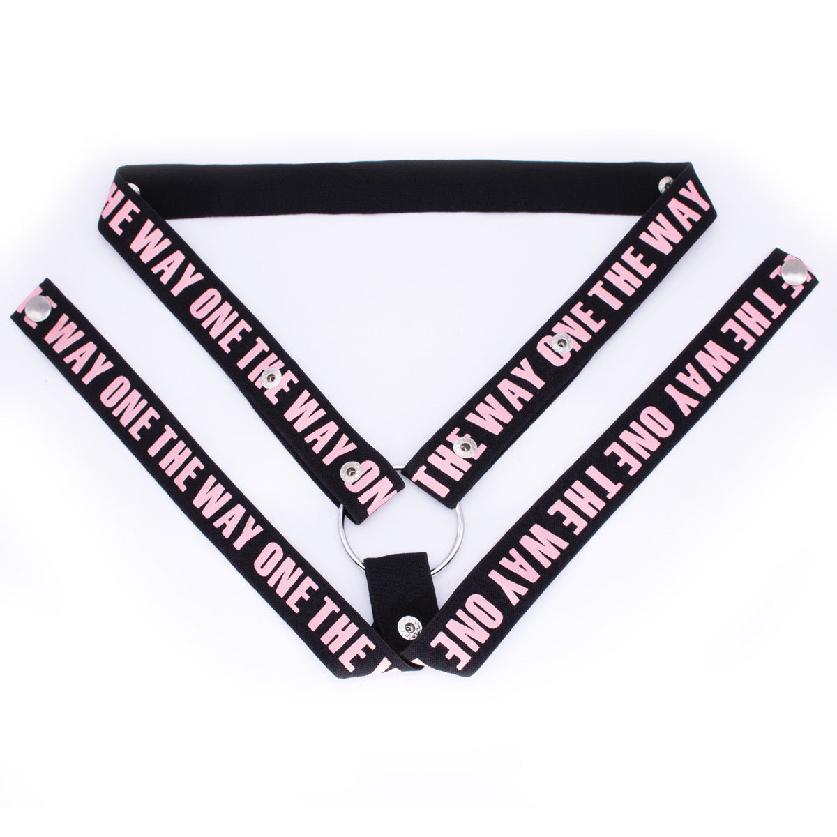 Male Chastity Belt With Four-way Wide Restraint Belt - B - pink - image 7