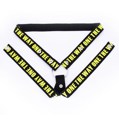 Male Chastity Belt With Four-way Wide Restraint Belt - B - green - image 11