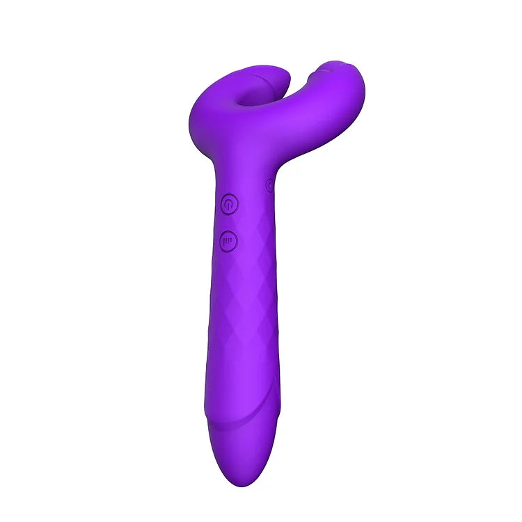 G-spot Rabbit Dildo Hammer Vibrator - Purple - image 3