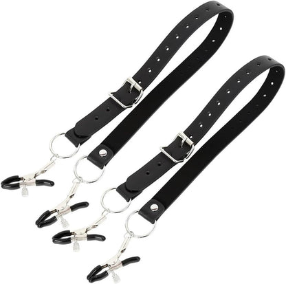 BDSM Labia Spreader Clip Nipple Clitoris Shower - Black - image 2