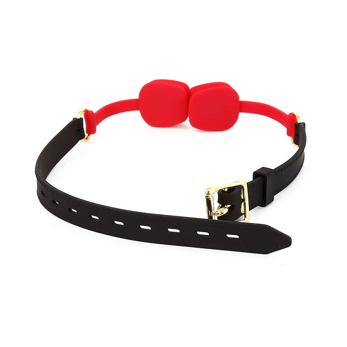 Soft Silicone Open-Mouth Gag with Adjustable Strap - image 11