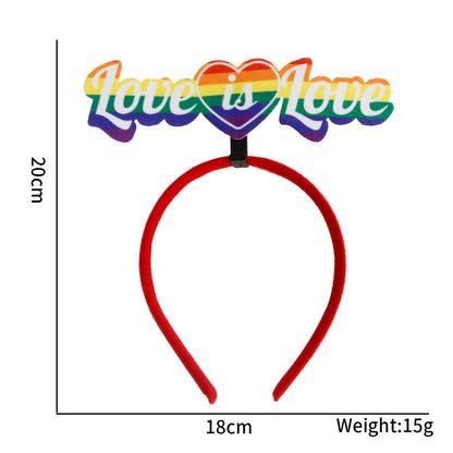 LGBT Headband Pride Month Accessory Rainbow Headband - A - one size fits all - image 4