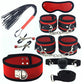 Bdsm Bed Straps Restraints Sex  7 Pcs Set - Red - image 1