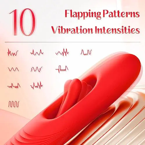 G Spot Flapping Vibrator with Kissing Linking Tongue - image 3
